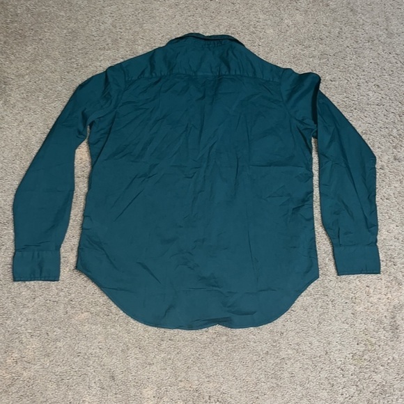 Frank & Eileen Eileen Relaxed Button-Up Featherweight Forest Green XS - Picture 6 of 10